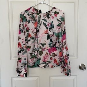Banana Republic floral blouse
